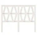 Tête de lit Blanc 126x4x100 cm Bois massif de pin