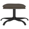 Repose-pied Gris foncé 60x60x36 cm Velours