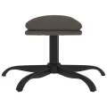 Repose-pied Gris foncé 60x60x36 cm Velours