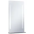 Miroir mural à LED pour salle de bains avec étagère 60x100 cm