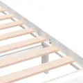 Cadre de lit Blanc Bois massif 200x200 cm