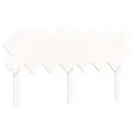 Cadre de lit avec tête de lit blanc 140x190 cm bois massif