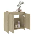 Armoire de salle de bain Chêne sonoma 60x33x61 cm Aggloméré