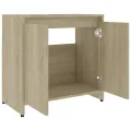 Armoire de salle de bain Chêne sonoma 60x33x61 cm Aggloméré