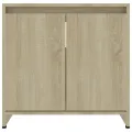 Armoire de salle de bain Chêne sonoma 60x33x61 cm Aggloméré