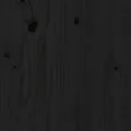 Cadre de lit Noir Bois de pin massif 140x190 cm