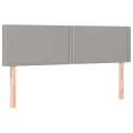 cadre de lit avec matelas Gris clair 140x200cm Tissu