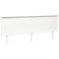 Tête de lit Blanc 204x6x82,5 cm Bois massif de pin