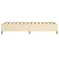 Cadre de lit Crème 90x190 cm Tissu
