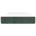 Matelas de lit à ressorts ensachés Vert foncé 90x200x20 cm