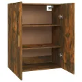 Armoire murale suspendue Chêne fumé 69,5x34x90 cm