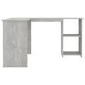 Bureau d'angle en forme de L Gris Béton 120x140x75 cm Aggloméré