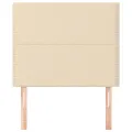 Têtes de lit 2 pcs Crème 90x5x78/88 cm Tissu