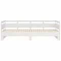 Lit coulissant Blanc Bois de pin massif 2x(90x200) cm
