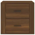 Table de chevet Chêne marron 50x39x47 cm