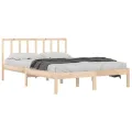 Cadre de lit bois de pin massif 120x190 cm petit double
