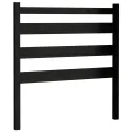 Tête de lit Noir 96x4x100 cm Bois massif de pin