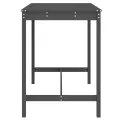 Table de jardin gris 121x82,5x110 cm bois massif de pin