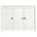 Buffet Blanc 100x35x74 cm Bois massif de pin