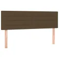 cadre de lit avec matelas Marron foncé 140x190 cm