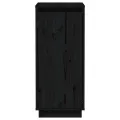 Buffets 2 pcs Noir 31,5x34x75 cm Bois massif de pin