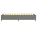 Cadre de lit Gris foncé 90x190 cm Tissu