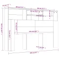 Armoire de tête de lit Chêne fumé 160x19x103,5 cm