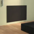 Tête de lit Noir 120x1,5x80 cm Bois d'ingénierie