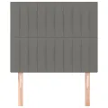Têtes de lit 2 pcs Gris foncé 90x5x78/88 cm Tissu