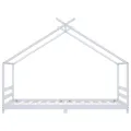 Cadre de lit d'enfant Blanc Bois de pin massif 90x200 cm
