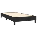 cadre de lit avec matelas Noir 90x190 cm Velours