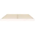 Cadre de lit blanc 150x200 cm très grand bois de pin massif