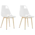 Chaises à manger lot de 2 Transparent PET