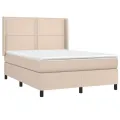 cadre de lit matelas LED Cappuccino 140x200 cm