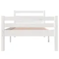 Cadre de lit Blanc Bois massif 100x200 cm