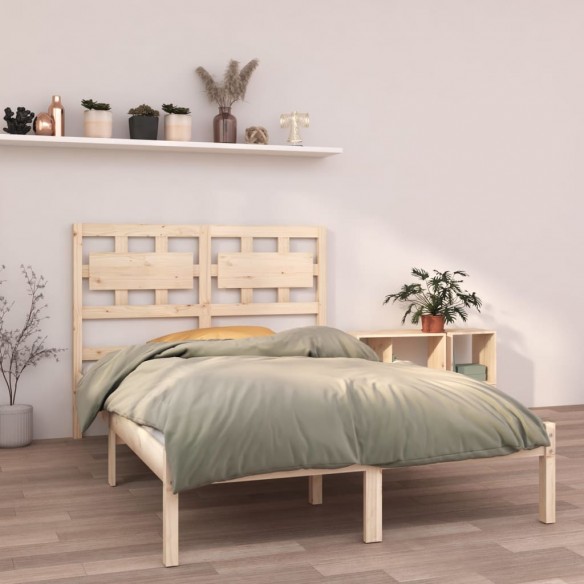 Cadre de lit bois massif 120x190 cm petit double