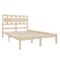 Cadre de lit bois massif 120x190 cm petit double