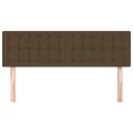 Têtes de lit 2 pcs Marron foncé 72x5x78/88 cm Tissu