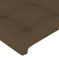 Têtes de lit 2 pcs Marron foncé 72x5x78/88 cm Tissu