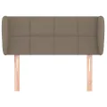 Tête de lit avec oreilles Taupe 83x23x78/88 cm Tissu