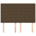 Têtes de lit 4 pcs Marron foncé 72x5x78/88 cm Tissu