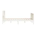 Cadre de lit Blanc Bois massif 180x200 cm Super King