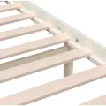 Cadre de lit Blanc Bois massif 180x200 cm Super King