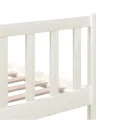Cadre de lit Blanc Bois massif 180x200 cm Super King