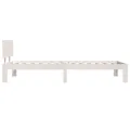 Cadre de lit Blanc Bois de pin massif 90x200 cm