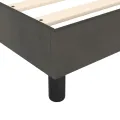 cadre de lit Gris foncé 100x200 cm Velours