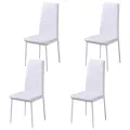 Ensemble de table à manger cinq pièces noir et blanc