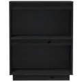 Armoire console Noir 60x34x75 cm Bois de pin solide