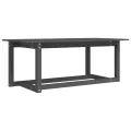 Table basse Gris 110x55x45 cm Bois massif de pin