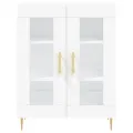 Buffet haut Blanc 69,5x34x180 cm Bois d'ingénierie